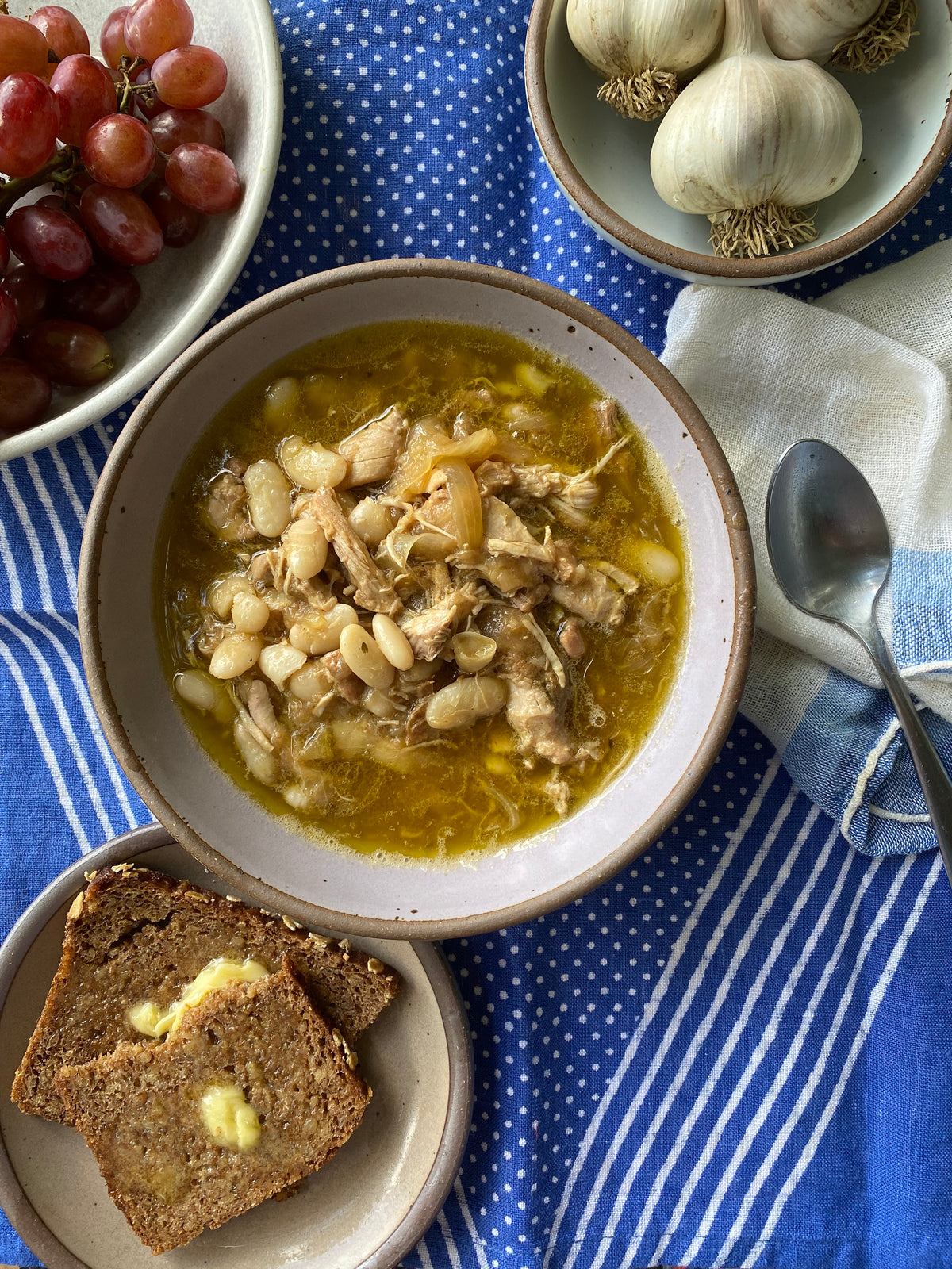 One Pot Magic Chicken Garlic Stew | Rhea Goods