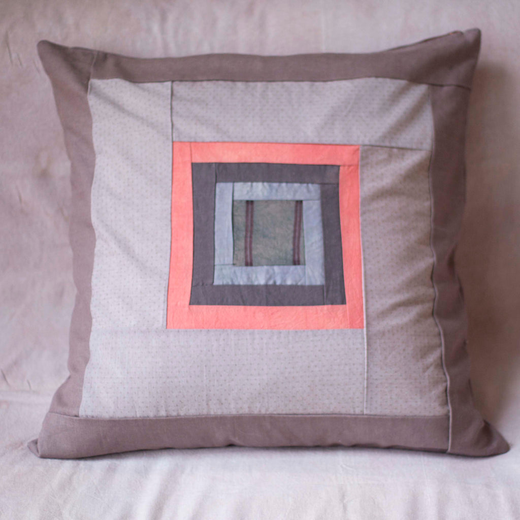 Lavender Albers Hand Dyed Quilted Pillow